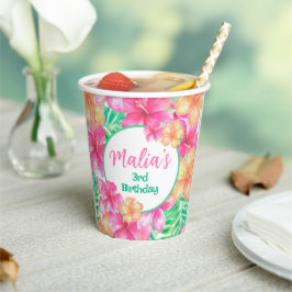 ルアウ（ハワイ式宴会）3歳 紙コップ