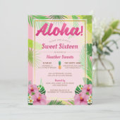 ルアウ（ハワイ式宴会）Sweet sixteen招待状 招待状 (スタンド正面)
