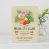 ルアウ  バースデーパーティー ハワイアン ティキ ご招待 招待状 (スタンド正面)