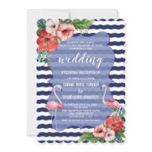 ルアウ フラミンゴ フラワーのウェディングイブニングパーティー