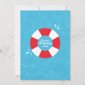 ルアウ プールパーティー招待状 招待状 (裏面)