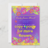 ルアウ 卒業パーティー 招待状 (裏面)