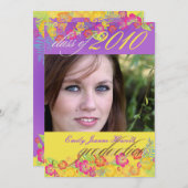 ルアウ 卒業パーティー 招待状 (正面/裏面)