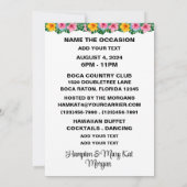 ルアウ - 後日 - 招待状 (裏面)