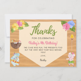 ルアウ 感謝カード