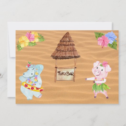 ルアウ 感謝カード (裏面)