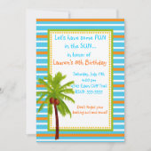 ルアウ 誕生日 招待状 (正面)