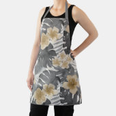 ルアナウォーターカラートロピカルグレーフローラエプロン エプロン (インサイチュ)