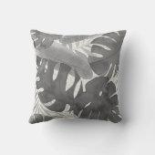 ルアナウォーターカラートロピカルグレーフローラリバーシブル アウトドアクッション (裏面)