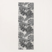 ルアナウォーターカラートロピカルグレーフローラリバーシブル ヨガマット (裏面)