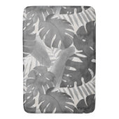 ルアナウォーターカラートロピカルグレー葉バスマット バスマット (正面縦)