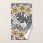 ルアナウォーターカラートロピカルニュートラルフローラ バスタオルセット (ハンドタオル)