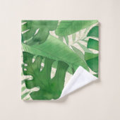 ルアナウォーターカラートロピカルビビビビッドフローラ バスタオルセット (ウォッシュタオル)