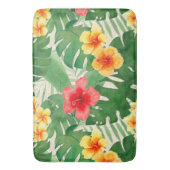 ルアナ水彩熱帯鮮やかなフローラバスマット バスマット (正面縦)