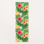 ルアナ水彩熱帯鮮やかなフローラリバーシブル ヨガマット (正面)