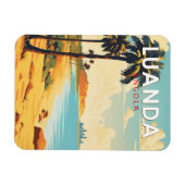 ルアンダアンゴラトラベルアートヴィンテージ マグネット (横)