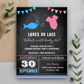 ルアーまたはレース性別の表示パーティー 招待状