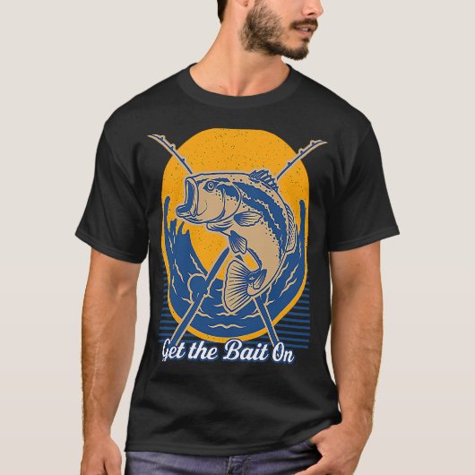 ルアーをゲットだぜ フィッシング 狩猟 釣り人 ハンター F Tシャツ (正面)