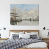 ルアーブル港（1885年～90年頃） キャンバスプリント (インサイチュ (寝室))