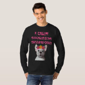 ルアー求愛チャンピオンのフラワークラウン付き犬 Tシャツ (正面フル)