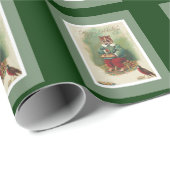 ルイかわいいWain猫のサンタの包装紙 ラッピングペーパー (ロールコーナー)