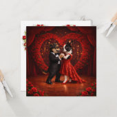 ルイとルナがバレンタインデーのご挨拶を贈ります12 カード (正面/裏面インサイチュ)