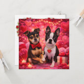 ルイとルナがバレンタインデーの幸せを願っています 5 カード (正面/裏面インサイチュ)