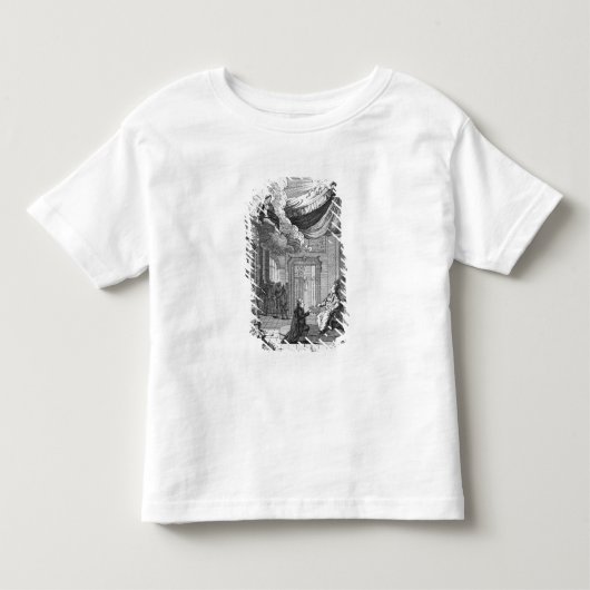 ルイに与えられるレポートのアレゴリーXVI トドラーTシャツ (正面)