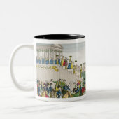 ルイのパリへの記入項目XVIII 1814年5月4日 ツートーンマグカップ (左)