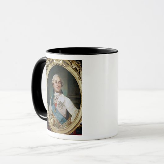 ルイのポートレートの円形浮彫りXVI 1775年 マグカップ (正面左)