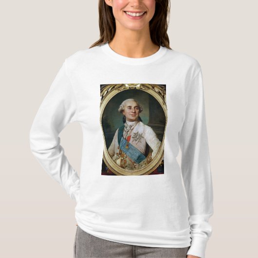 ルイのポートレートの円形浮彫りXVI 1775年 Tシャツ (正面)