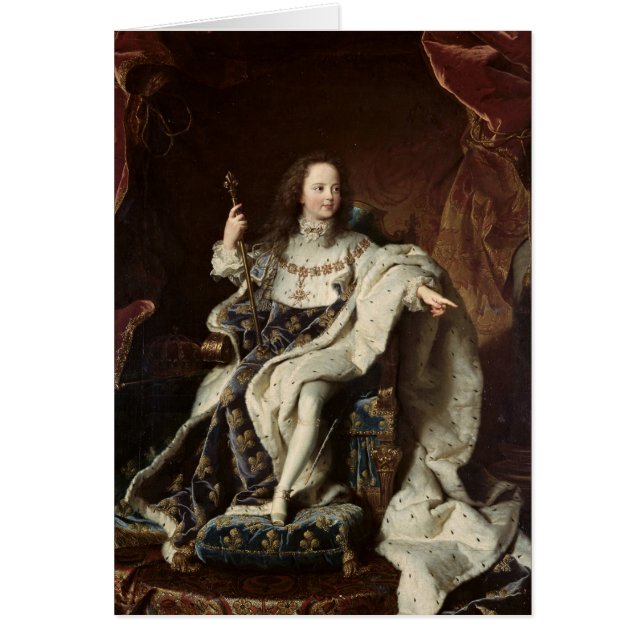 ルイのポートレート即位ローブのXV、1715年 (正面)