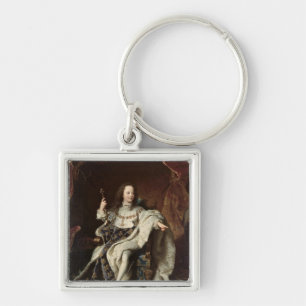 ルイのポートレート即位ローブのXV、1715年 キーホルダー