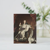 ルイのポートレート即位ローブのXV、1715年 ポストカード (スタンド正面)