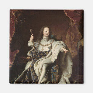 ルイのポートレート即位ローブのXV、1715年 マグネット