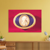 ルイのミニチュアポートレートのスナッフボックス キャンバスプリント (インサイチュ (リビング))