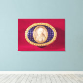 ルイのミニチュアポートレートのスナッフボックス キャンバスプリント (インサイチュ (ウッドフロア))