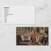 ルイはXII (1462-1515年) Peoplの父を宣言しました 名刺 (正面/裏面)