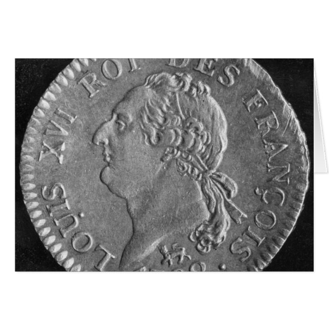 ルイを描写するルイのd'or XVI 1792年 (正面横)