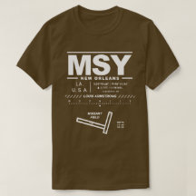 ルイアームストロングニューオーリンズインエアポートMSY Tシャツ
