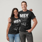 ルイアームストロングニューオーリンズ国際的空港ルイアン Tシャツ (ユニセックス)