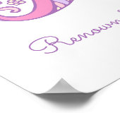 ルイサのイニシャルLの落書きハートアート名前の意味 ポスター (角)