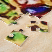 ルイサイケデリックワインの「フラクタル・キャット」 ジグソーパズル (側面)