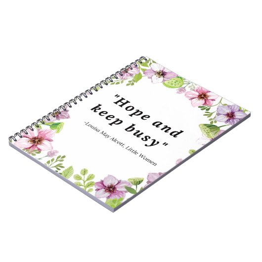 ルイサメイアルコットリトルウィメン引用文 ノートブック (左側)