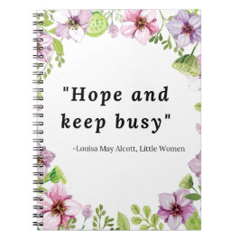 ルイサメイアルコットリトルウィメン引用文 ノートブック