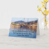 ルイサメイアルコット感動的引用文 カード (黄色い花)