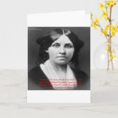 ルイザ·メイが「マネー·イビル」の床に床を構え、知恵の引用文贈り物 カード (黄色い花)