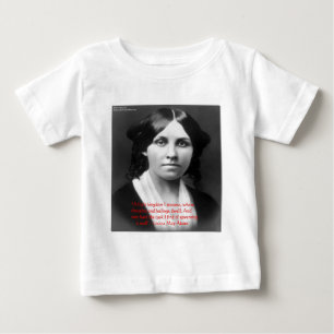 ルイザ・メイ・オルコット "小さな王国" 知恵のギフト ベビーTシャツ