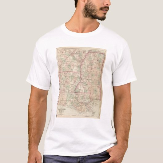 ルイジアナおよびミシシッピー Tシャツ (正面)