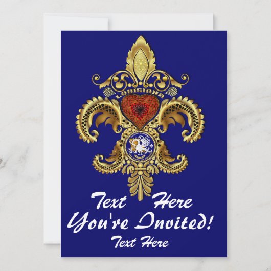 ルイジアナが50色を超える開幕 招待状 (正面)